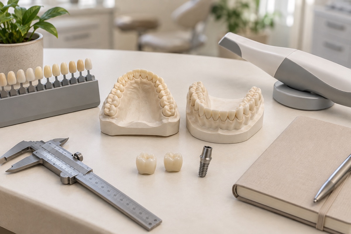 Imagem odontológica sobre preparo para reabilitação oral