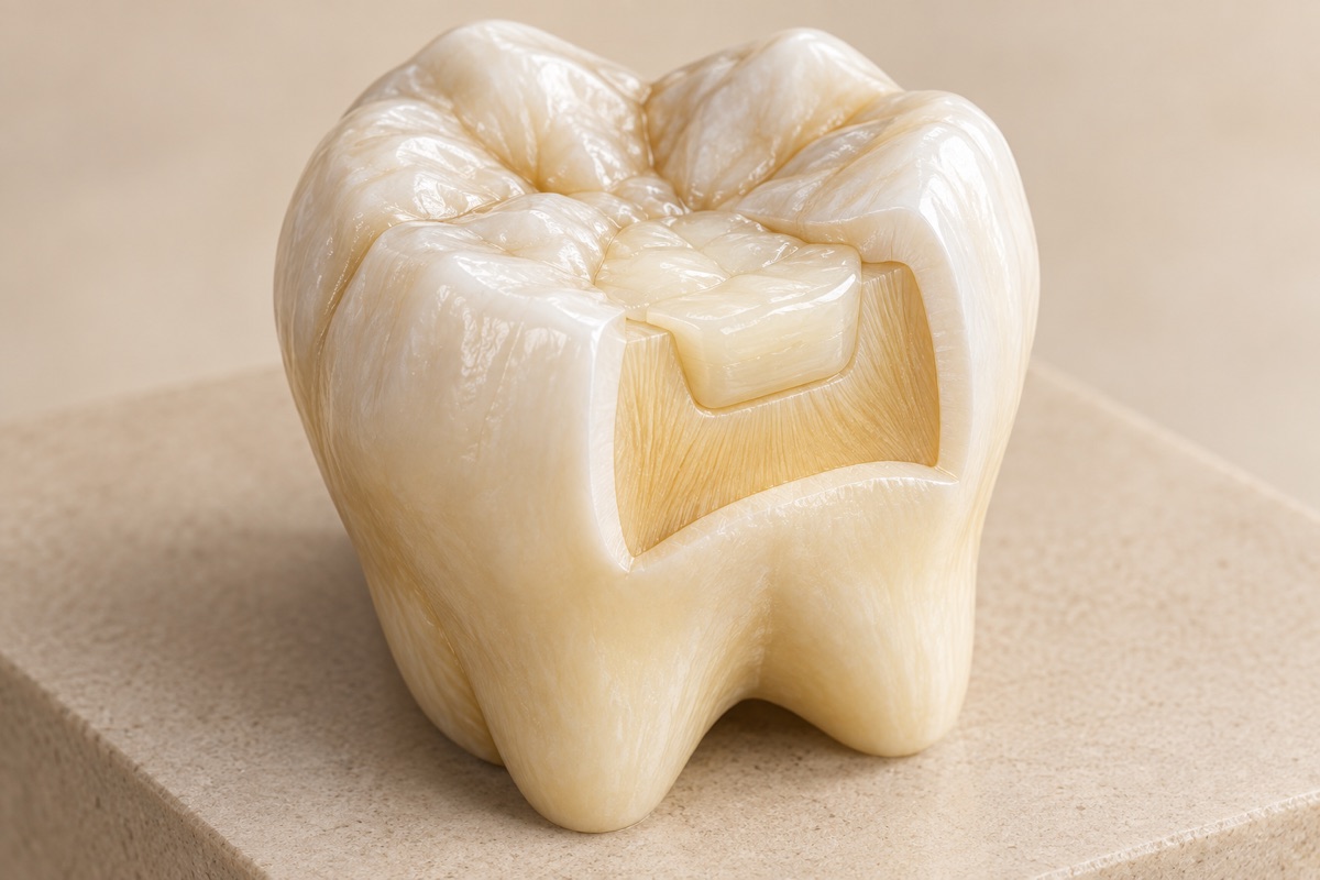 Imagem odontológica sobre restauração dentária em porto alegre
