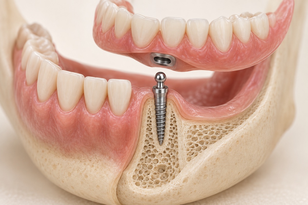 Imagem odontológica sobre mini implante dentário em porto alegre