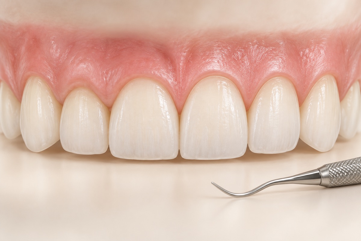 Imagem odontológica sobre plástica gengival (gengivoplastia) em porto alegre