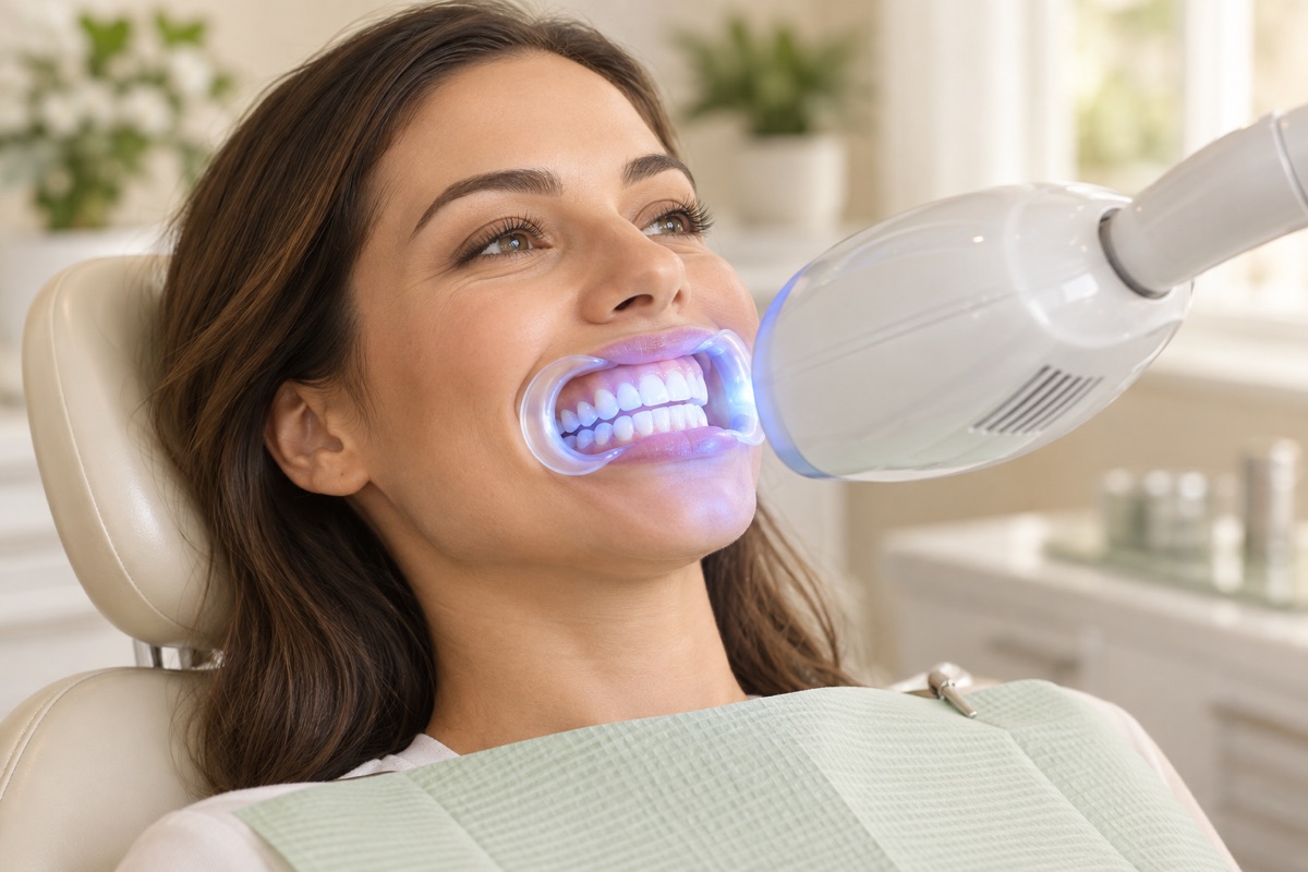 Imagem odontológica sobre clareamento dental funciona mesmo?