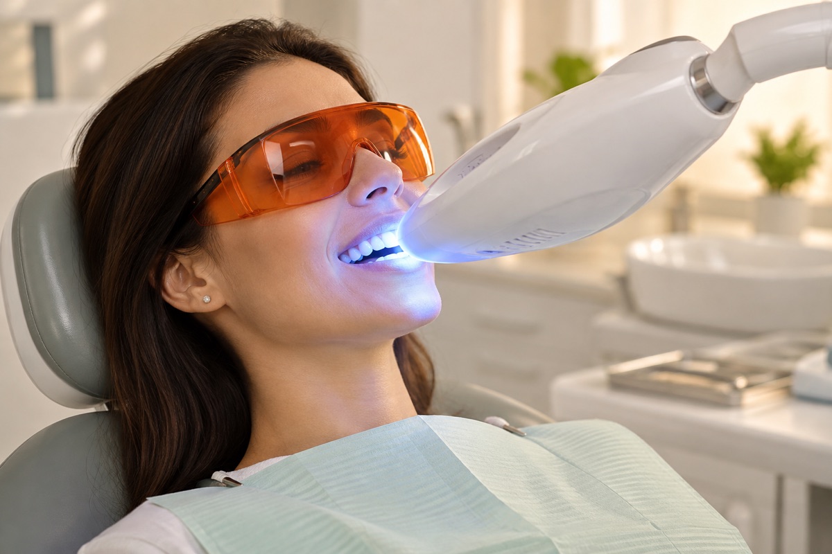 Imagem odontológica sobre clareamento dental faz mal à saúde?