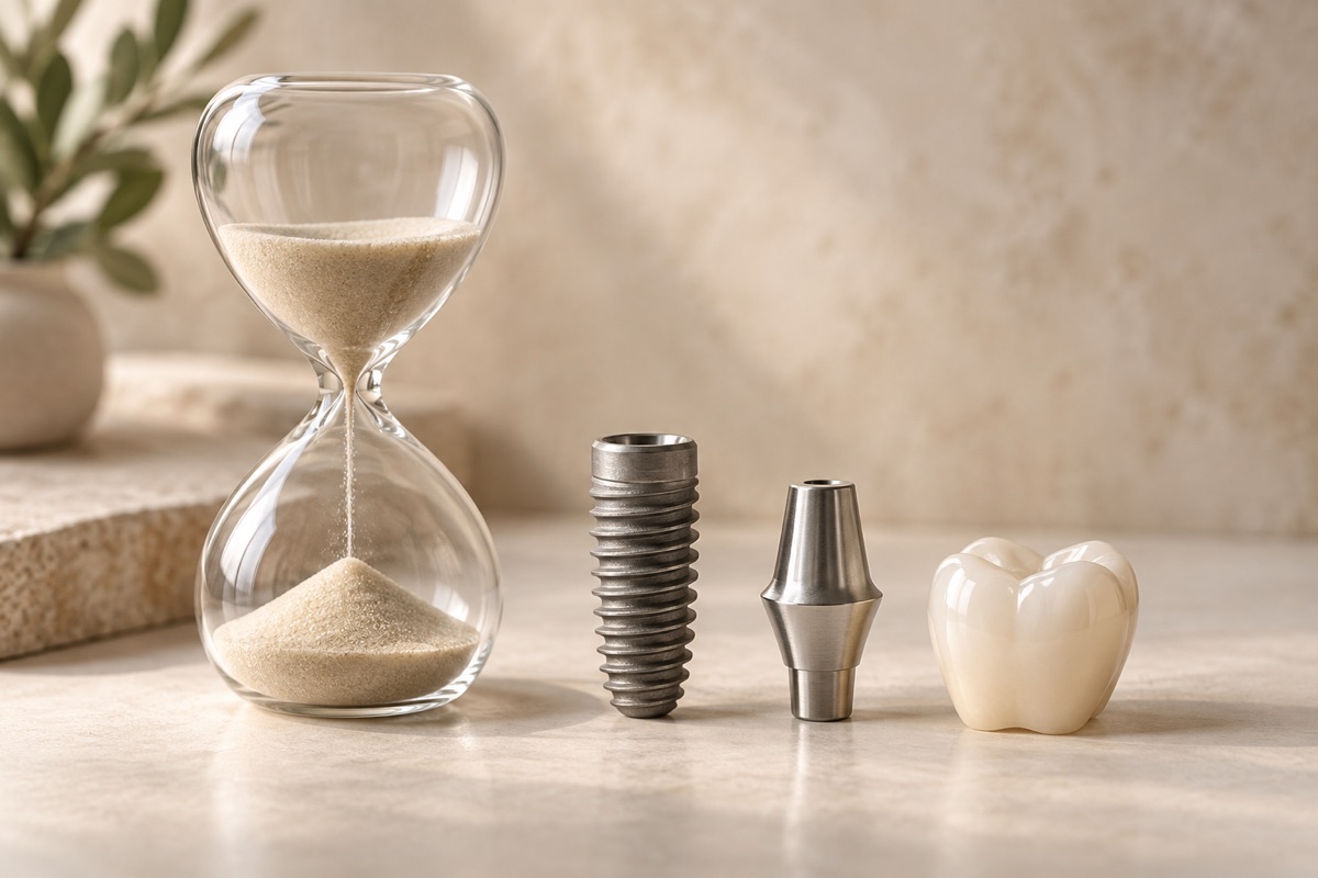 Imagem odontológica sobre quanto tempo demora um implante dentário