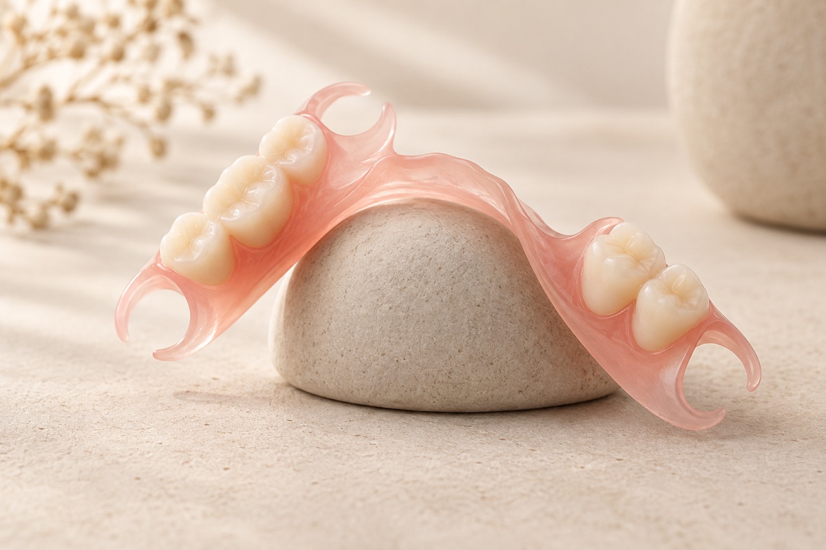 Imagem odontológica sobre prótese flexível: quando funciona e quando não é a melhor escolha