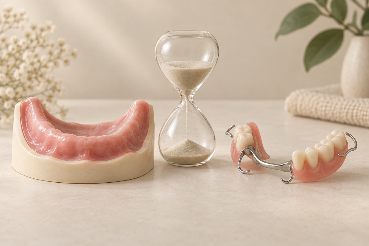 Imagem odontológica sobre quanto tempo depois da extração dá para fazer a prótese
