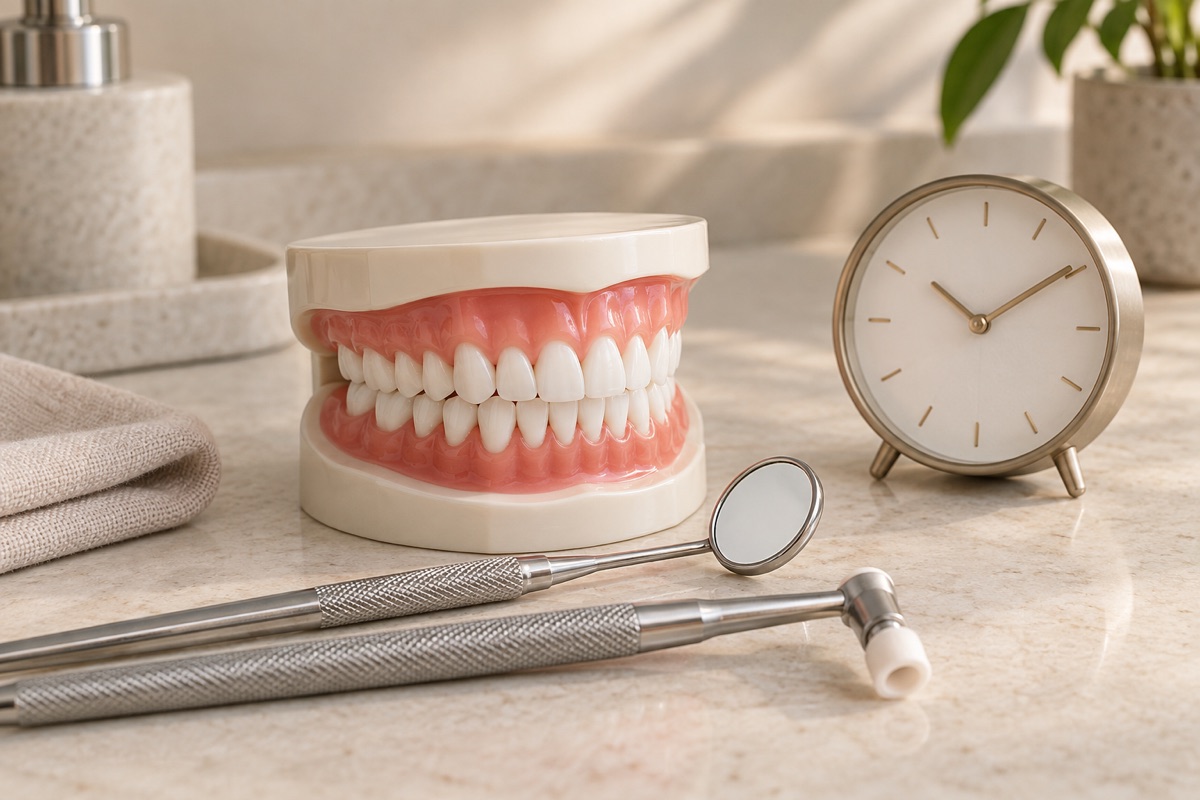 Imagem odontológica sobre de quanto em quanto tempo fazer limpeza dental