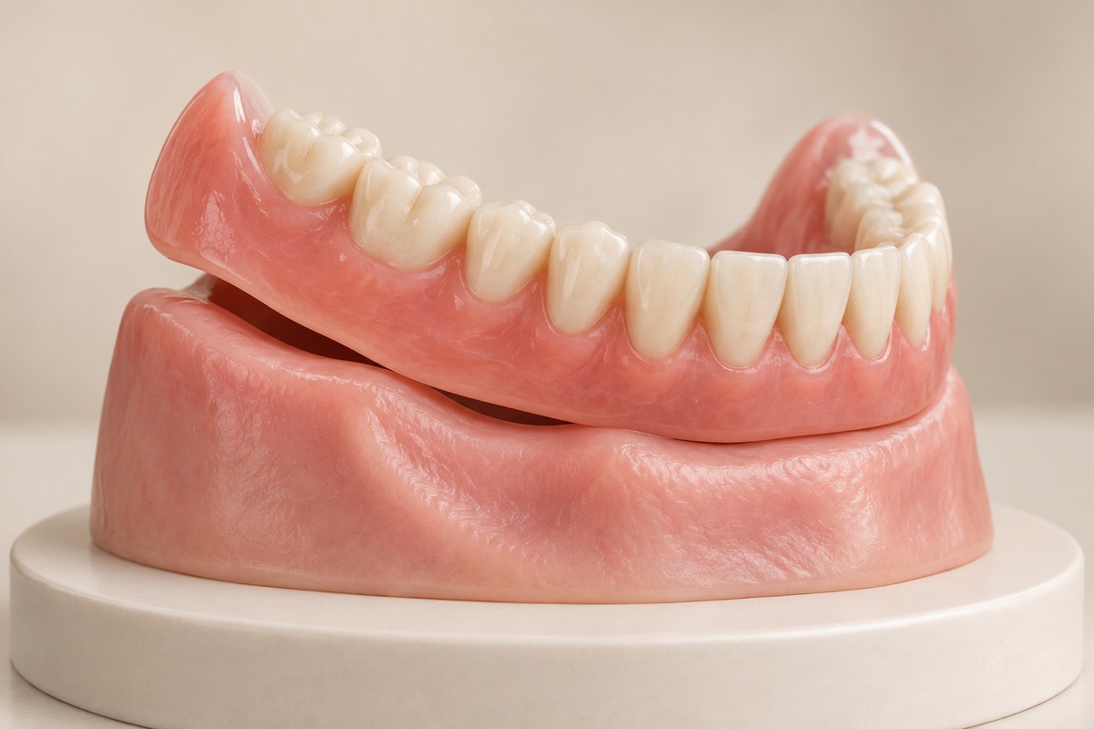 Imagem odontológica sobre prótese machucando ou frouxa: causas e quando procurar ajuda