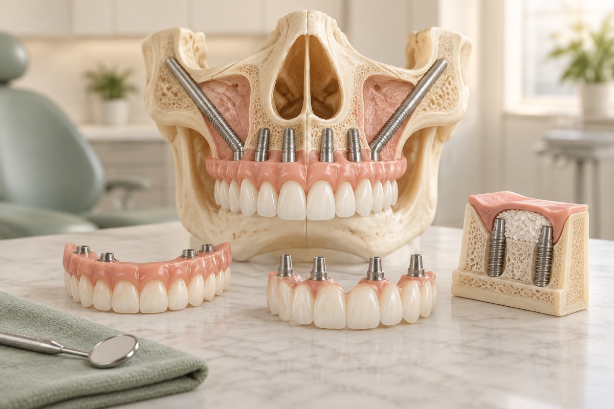 Imagem odontológica sobre alternativas ao implante zigomático