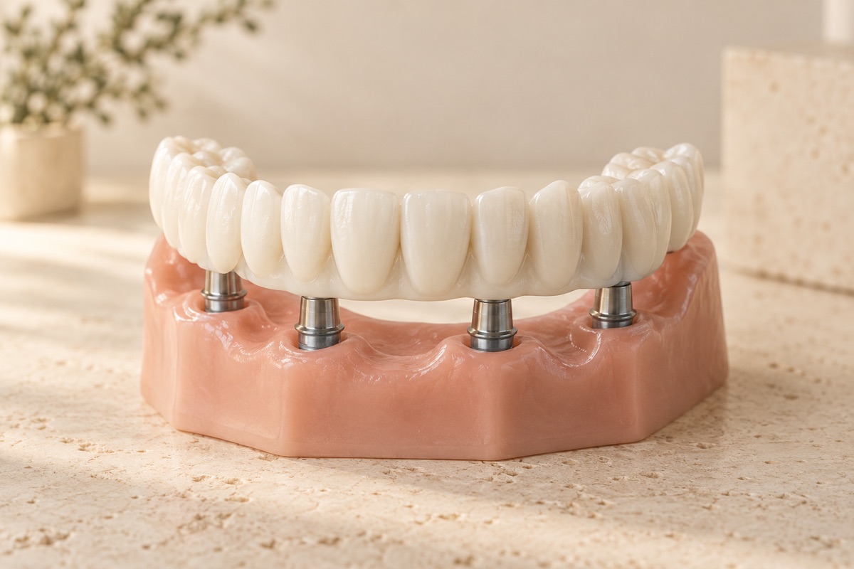 Imagem odontológica sobre protocolo de zircônia