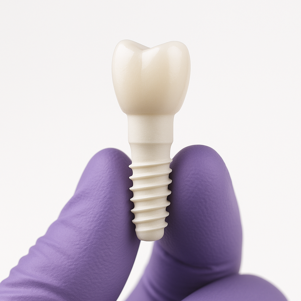 implante cerâmico de zircônia indicado em casos selecionados