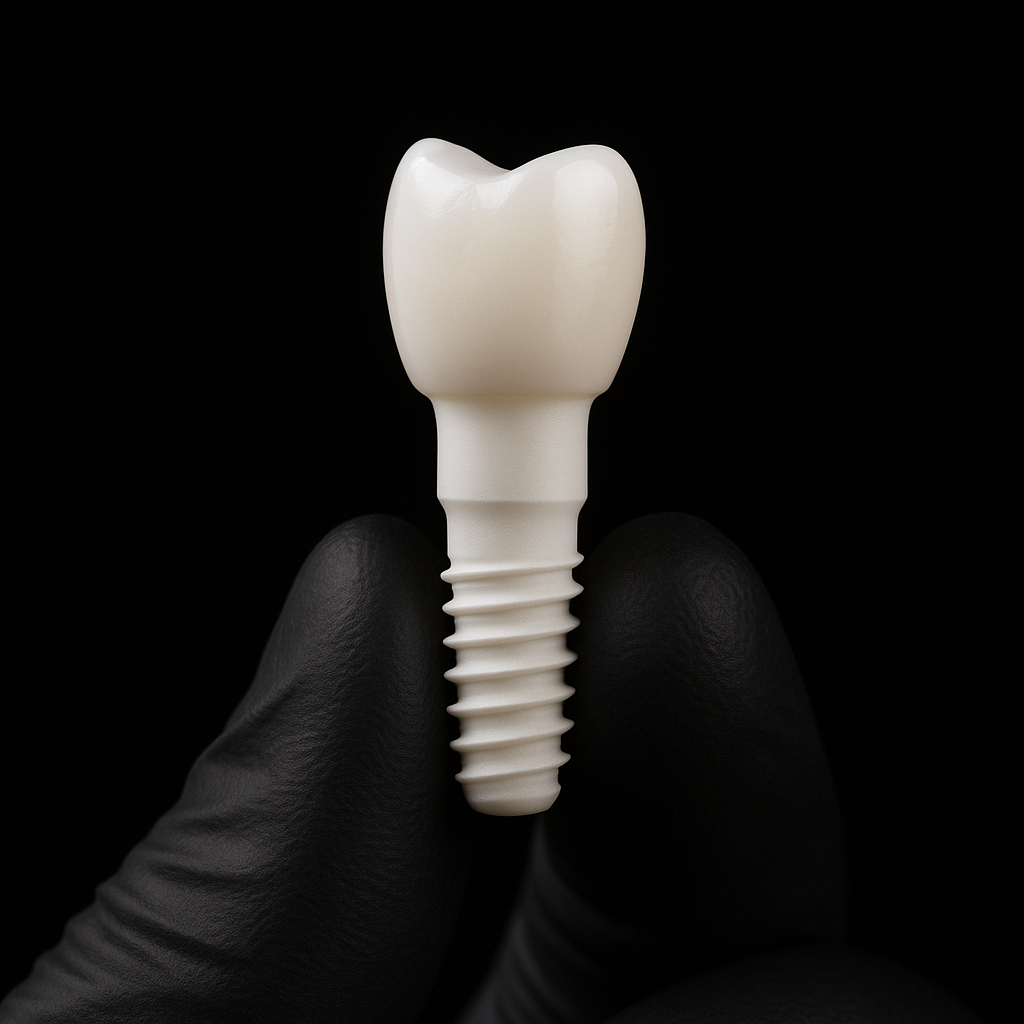 avaliação clínica para implante dentário de zircônia