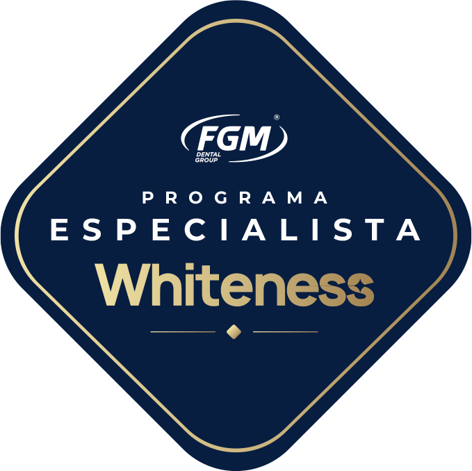 selo do programa especialista whiteness da FGM recebido por Marcelo Borille