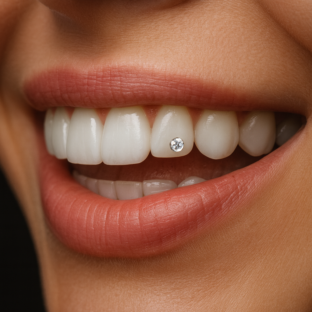 paciente com piercing dental em porto alegre