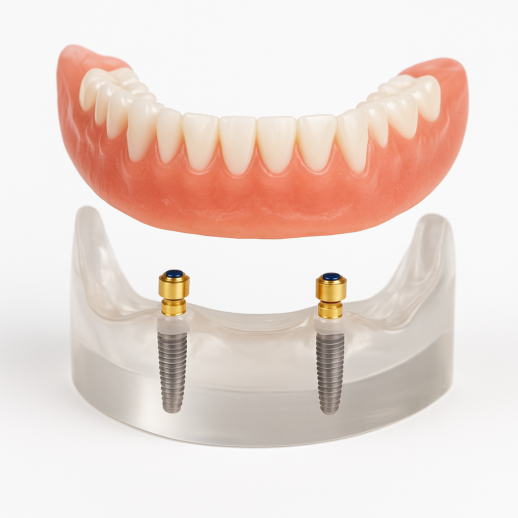 overdenture com o'ring