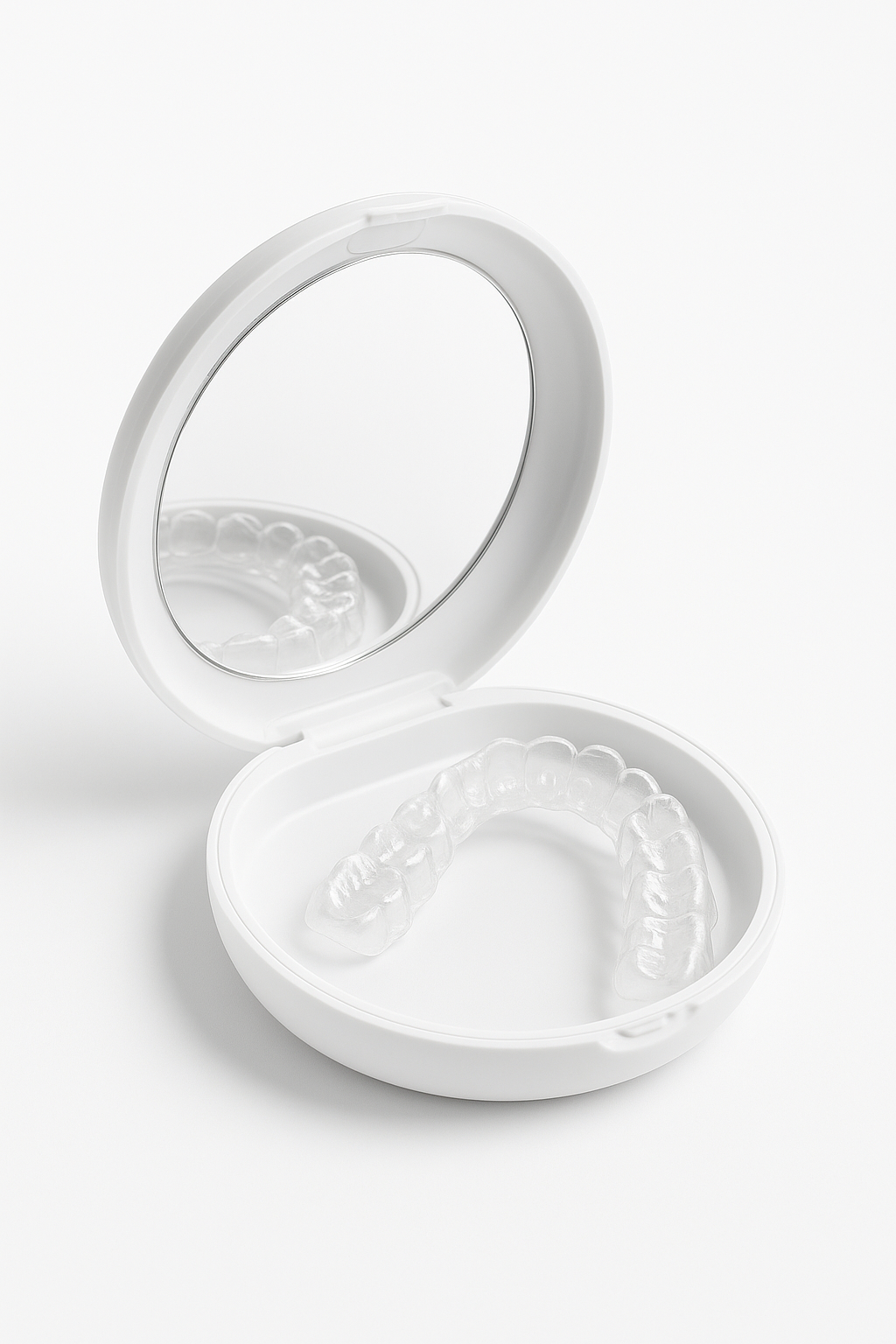 Estojo com moldeira para clareamento dental caseiro em Porto Alegre.